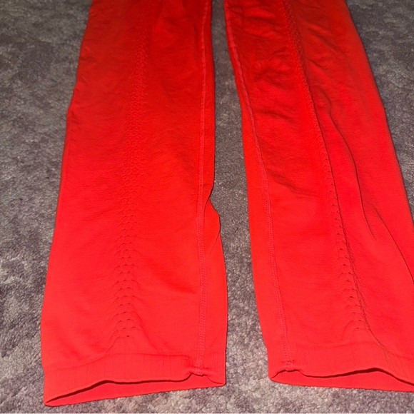 Free People M/L High-Rise 7/8 Length Good Karma
Leggings- Neon Coral Orange - Picture 6 of 10
